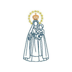 Matriz De Bordado Nossa Senhora Da Caridade 7,5 Cm