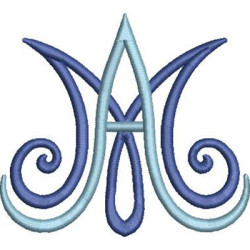 Embroidery Design Hail Mary 10 Cm