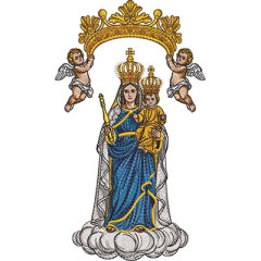 Matriz De Bordado Nossa Senhora Auxiliadora 25 Cm..