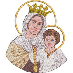 Diseño Para Bordado Nuestra Señora Del Monte Carmelo, 11 Cm