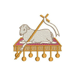 Diseño Para Bordado Cordero 7 Cm