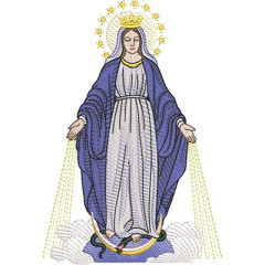 Matriz De Bordado Nossa Senhora Das Graças 18 Cm..