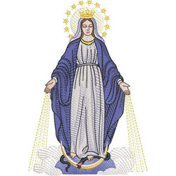 Diseño Para Bordado Nuestra Señora De Las Gracias, 18 Cm