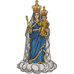 Diseño Para Bordado Nuestra Señora Auxiliadora 20 Cm
