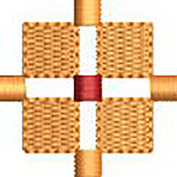Matriz De Bordado Cruz 3 Cm