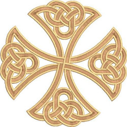 Matriz De Bordado Cruz Celtica De 12 Cm