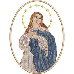 Matriz De Bordado Medalha Nossa Sra. Da Conceição 6