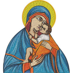 Matriz De Bordado Mãe De Deus Nossa Senhora Da Ternura