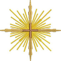 Matriz De Bordado Cruz Decorada 383