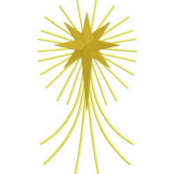 Diseño Para Bordado Estrella De Belén 4