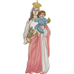 Matriz De Bordado Nossa Senhora Da Paz 18 Cm