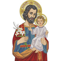 Embroidery Design Saint Joseph 30 Cm