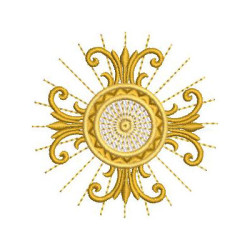 Matriz De Bordado Cruz Decorada 391