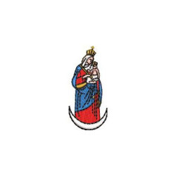 Matriz De Bordado Mini Nossa Senhora Auxiliadora 5 Cm