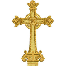 Matriz De Bordado Cruz Decorada 392
