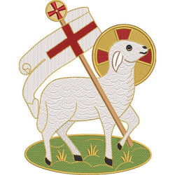 Embroidery Design Lamb Of God 21 Cm