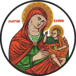 Matriz De Bordado Mãe De Deus Nossa Senhora Bizantina