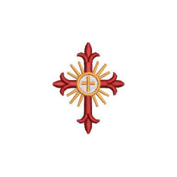 Matriz De Bordado Cruz 5 Cm