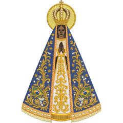Matriz De Bordado Nossa Senhora Aparecida 22 Cm..