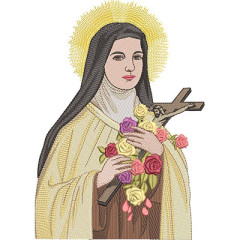 Matriz De Bordado Nossa Santa Teresnha 25 Cm..
