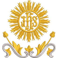 Matriz De Bordado Jhs Com Arranjo Floral