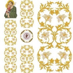 Diseño Para Bordado Conjunto Para Gallon San Jose & Castimo 162