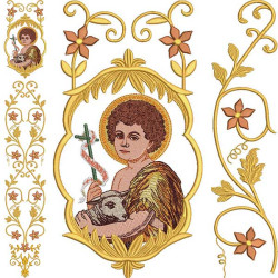 Embroidery Design Set For Patron Galon Saint John 220