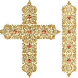 SET FOR DECORATED CROSS 60 X 50 CM