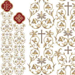 Embroidery Design Set For Jhs Gallon E Chasuble And Cross Applique 255