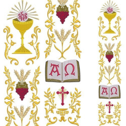 Embroidery Design Set For Consecrated Host Galon 257