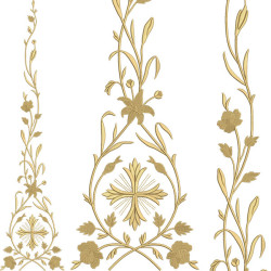 Embroidery Design Set For 1 Meter Floral Gallon 280