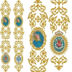 CONJUNTO PARA CHASUNE Y GALON NUESTRA SEÑORA DE LAS DOLORES 295