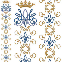 Diseño Para Bordado Conjunto Mariano 350