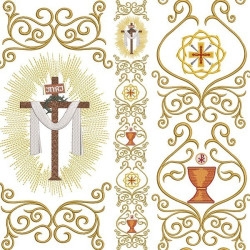 Diseño Para Bordado Conjunto Galería Semana Santa 374