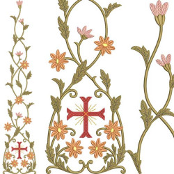 Embroidery Design Floral Galler Set 393