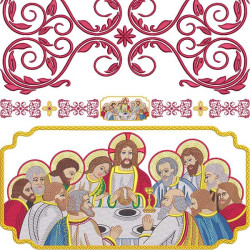 THE LAST SUPPER ALTAR CLOTH SET 452