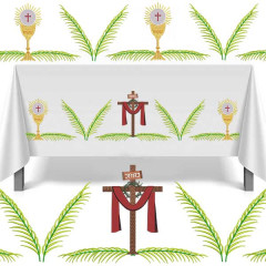 PALMS TOWEL SET CROSS AND CHALICE 456