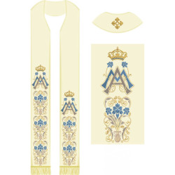 Embroidery Design Stole Marian Set 472