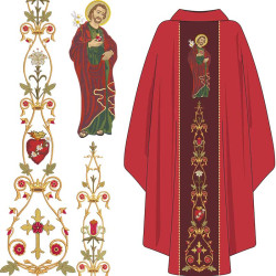 Embroidery Design Saint Josephs Chest Heart Gallon Set 480