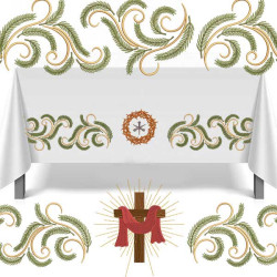 Embroidery Design Palms Sunday Altar Cloth Set 483