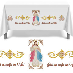 Embroidery Design Merciful Jesus Towel Set 502..