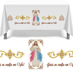 Embroidery Design Merciful Jesus Towel Set 502