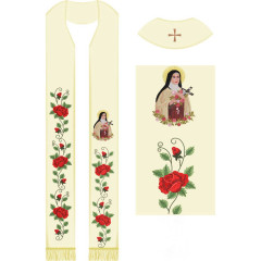 Embroidery Design Holy Therese Stole Set 503..