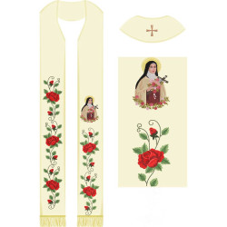 Diseño Para Bordado Conjunto De Estola Santa Teresa 503