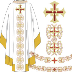 Diseño Para Bordado Juego Para Cruz Decorada Galón 564..