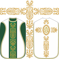 Embroidery Design Mariano Roman Chasuble Set 568