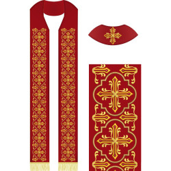 Matriz De Bordado Conjunto Para Criação De Estola E Toalhas De Altar Cruz 593