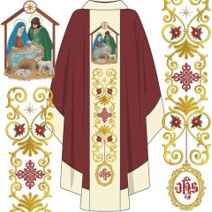 Embroidery Design Christmas Gallon Set With Nativity S..