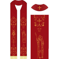 Diseño Para Bordado Conjunto De Cinco Diseños Para Una Estola De Jesús El Buen Pastor