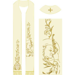 Diseño Para Bordado Conjunto Para La Estola Del Papa Juan Pablo Ii 611